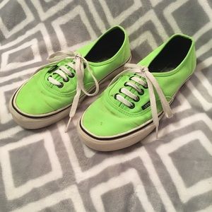 Neon Green Vans